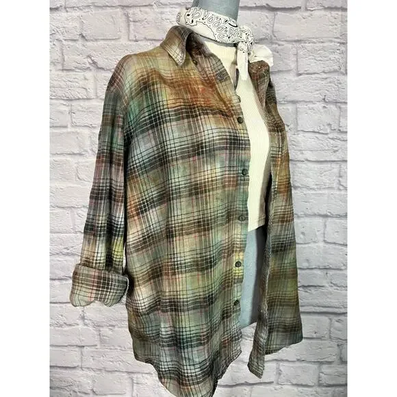 Reworked/upcycled flannel shirt - Picture 4 of 7